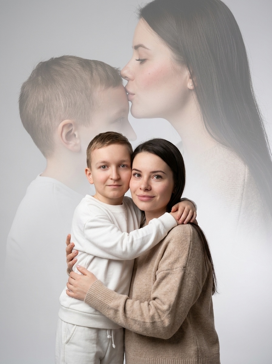 Мать и дитя: двойная экспозиция