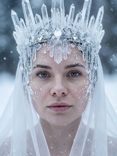 Портрет в ледяной короне: зимняя haute couture