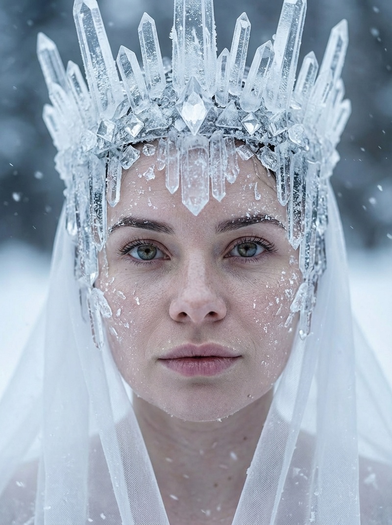 Портрет в ледяной короне: зимняя haute couture