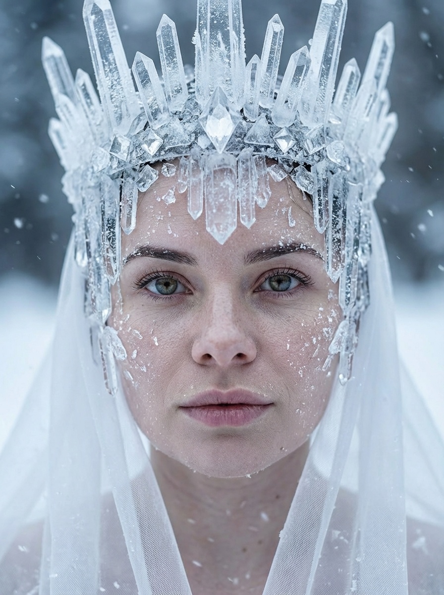 Портрет в ледяной короне: зимняя haute couture
