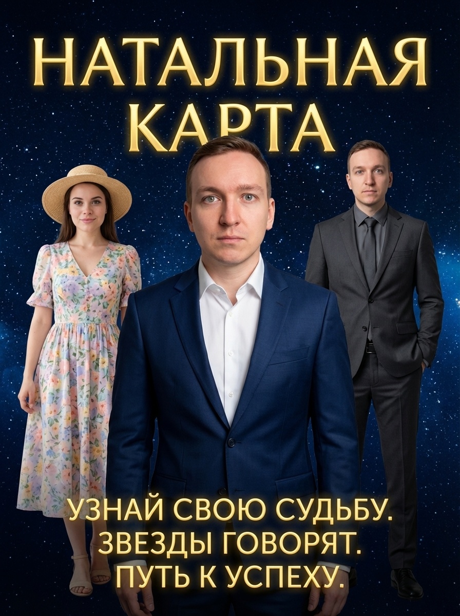Космический портрет трёх персонажей